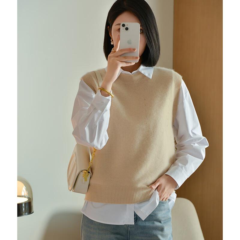 Fanzhen Women's 100% Wool Vest