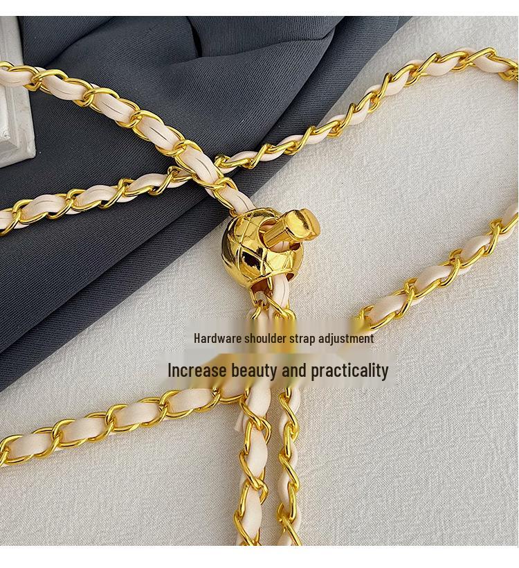 2025 Summer Mini Korean Chain Bag: Women's Quilted Embroidery Crossbody with Fragrant Style