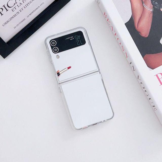 

Для Samsung Galaxy Z Flip 4 Zflip 3 5g Zflip4 чехол-зеркало, силиконовый складной противоударный защитный жесткий чехол, аксессуары For Galaxy Z Flip 3