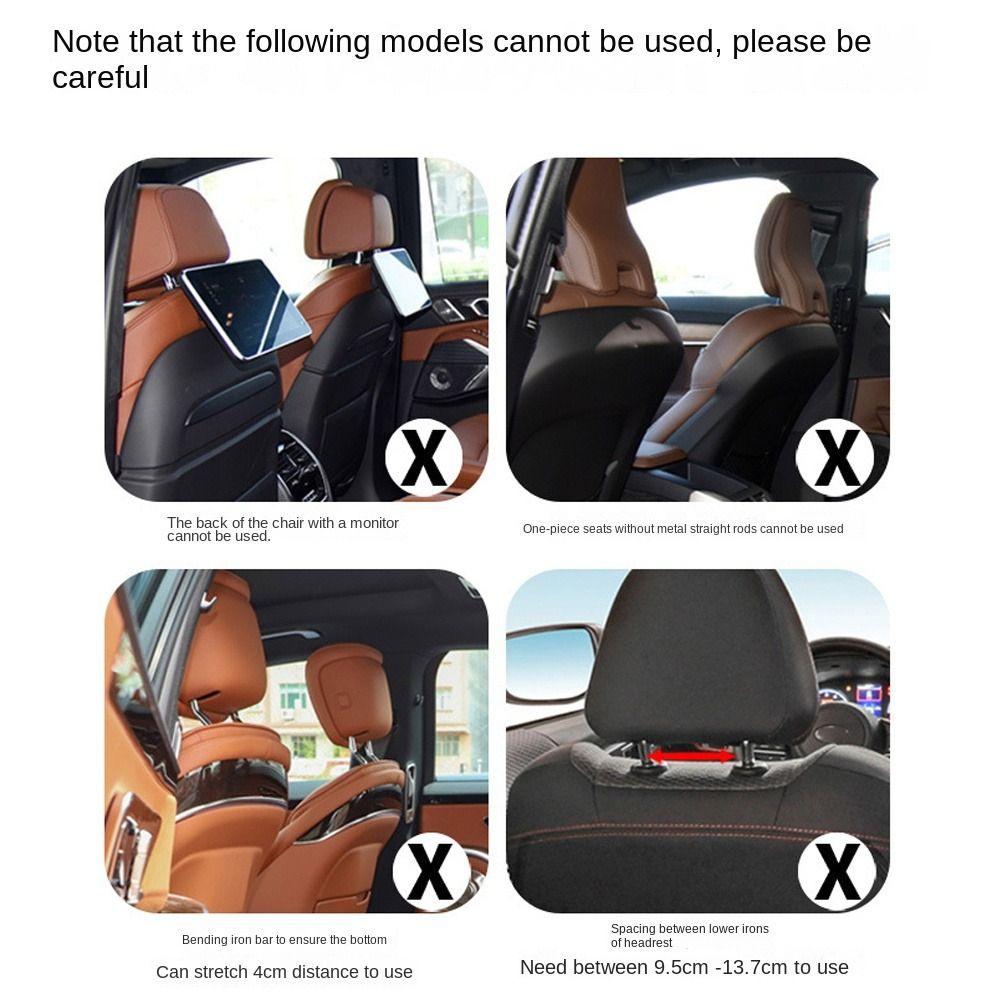 Stainless Steel Clothes Drying Rod Car Seat Back Storage Bracket High Quality Clothes Rack