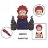 Jujutsu Kaisen Anime Cartoon Gojo Satoru Itadori Yuj Fushiguro Megumi Okkostu Yuta Building Blocks Mini Action Figures Kids Toy