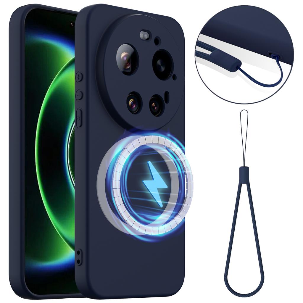 For iPhone 17 Pro Magnetic Case Hard PC + Soft TPU Shockproof Phone Cover Compatible with MagSafe
