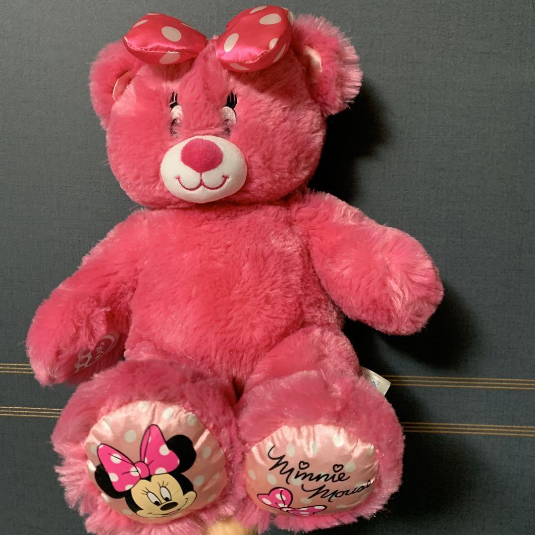 

[Б/У] Плюшевая игрушка Build-a-Bear Медведь Минни Маус Дисней Розовый плюшевый мишка