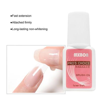 7g Nail Liquid Glue Fast Drying Safe Ingredients Strong Stickiness No Odor Extend Nails Lightweight Fake