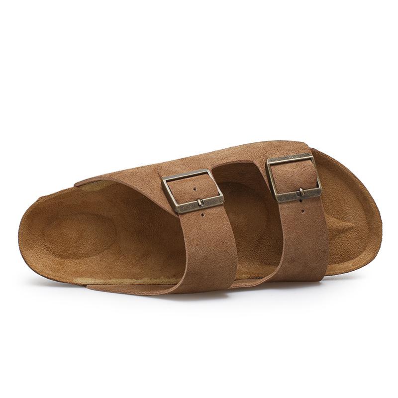 New Fashion Men's Cork Sandals Classic Cork Slippers Male Summer Beach Sandals