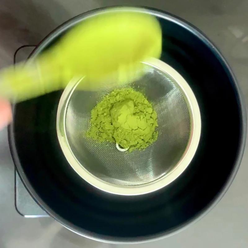 Nerezový sítko na matcha s jemným sítkem proti hrudkování Přenosný nástroj na pečení na piknik Doma v kavárně Příprava matcha
