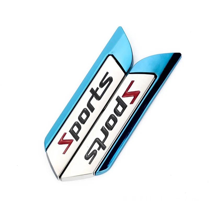 Car Fender Side Badge Sticker for Toyota Sport Logo Yaris Corolla 4Runner Avalon CHR Auto Body Emblem Exterior Accessories