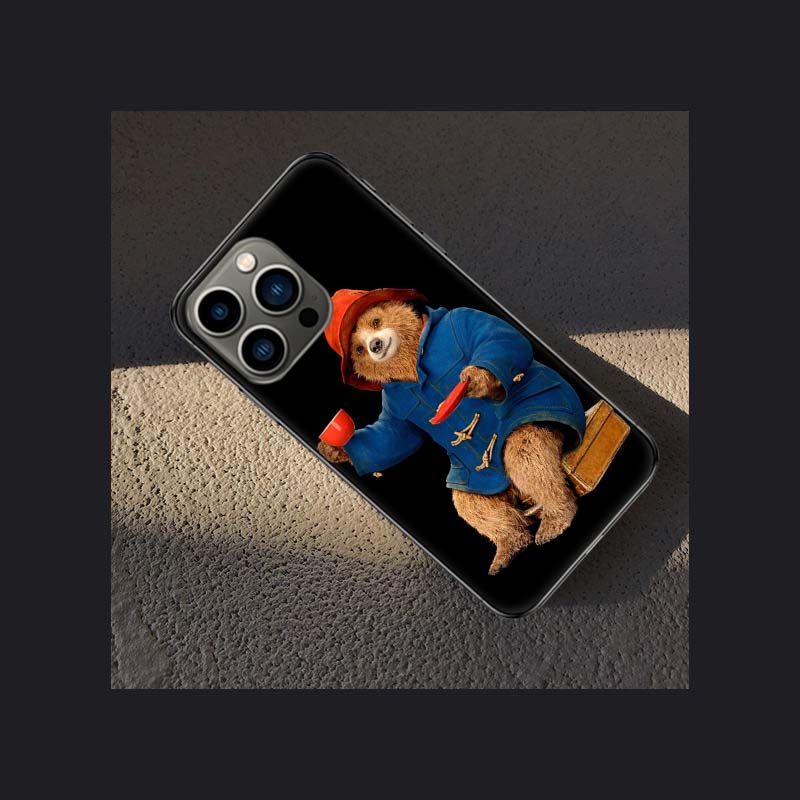 Cute P-Paddington Bear Phone Case For Iphone 16 15 Plus 13 12 Mini 17Air 16E 11 14 Pro 17 Pro Max Cover Shell Coque Soft Clear C