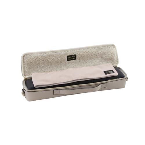 Pearl Flute X Legato Largo Collaboration Flute Case Cover, Light Gray, for C and H Foot Joints, Includes Flute Mat, LL-FLCH3#LGY