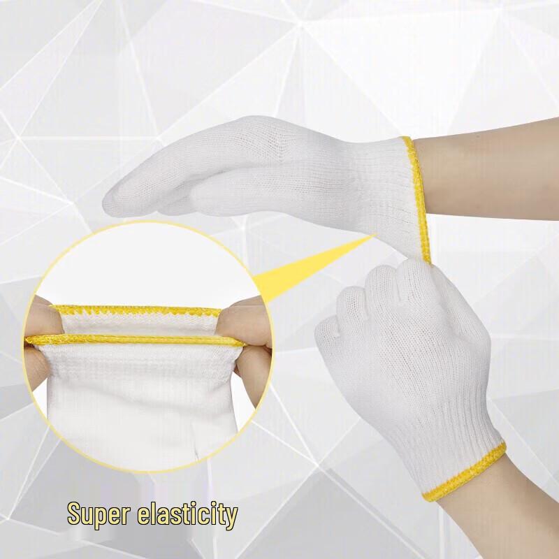 JINGRUIXIANG Thickened Wear-Resistant Cotton Work Gloves
