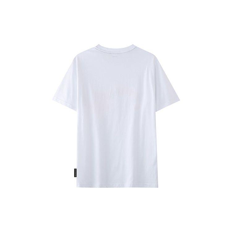 Li-Ning Printed Logo Sports Crew Neck T-Shirt Men Tops White AHSS775-2