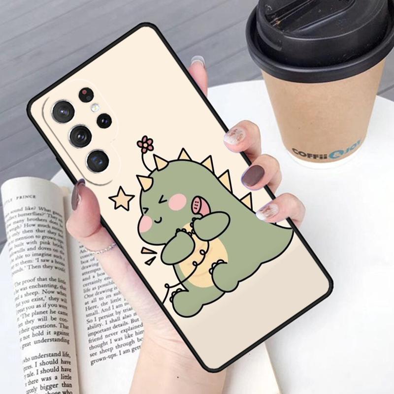 Cartoon Animal Dinosaur Couple phone case Cover For Samsung Galaxy S24 S25 Ultra S21 S22 Ultra S10E Note 10 Plus 20 FE S23