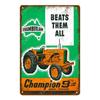 Vintage Farm Tractor Metal Signage Tin Signage Metal Vintage Farmhouse Courtyard Wall Art Decoration Mural Aesthetics Gift