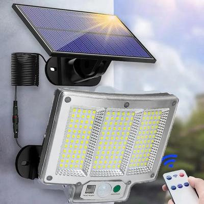 LED Solar Split Wall Lamp Outdoor Waterproof 192 LED Floodlight Motion Sensor 3 Mode Solar Light For Garden Security Wall Light