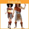Traje Primitivo Unissex da Moda Para Casais Apresentando Design Divertido de Osso Ideal Para Apresentações de Palco