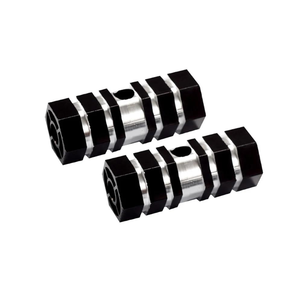 1 Pair Bicycle Bazooka Mountain Bike Rear Wheel Foot Pad Pedal Foot Rest Round Non-Slip Aluminum Pedal Riding Accessories