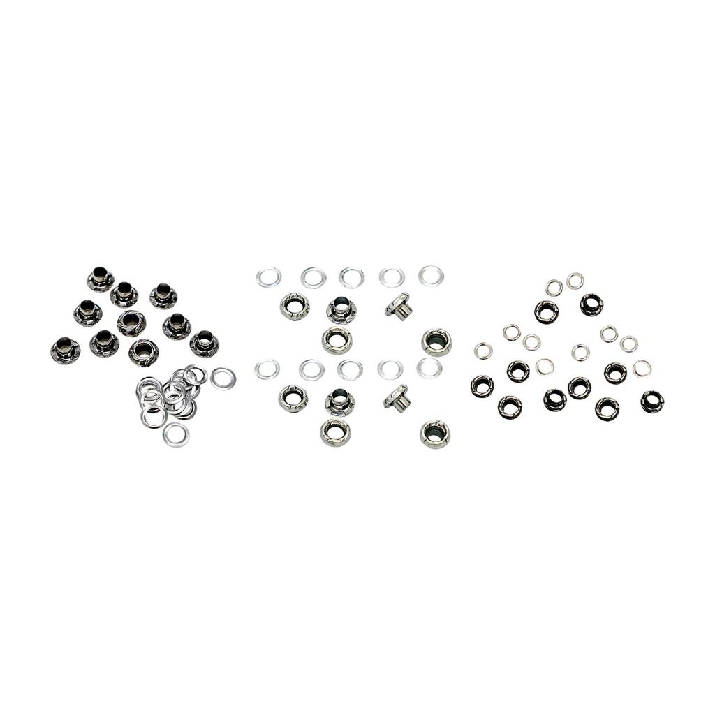 10x Grommets Eyelets Grommet Kit 6mm Inner Diameter Metal Eyelets for Bead Cores Bags DIY Craft Projects Leather Belts Shoes