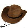 Men's Western Outdoor Cowboy Hat Foldable Belt Men's Straw Beach Shade Versatile Jazz Hat 72