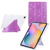 Tablet Case For Samsung Galaxy Tab S6 Lite (2024)/(2022)/(2020) P610 P615 Y-Fold Stand Glitter Leather TPU Acrylic Clear Cover