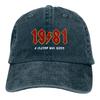 Who Still Rock Baseball Caps Peaked Cap 1981 40th Anniversary Sun Shade Hats for Men