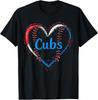 T-shirt Classique Cubs Nom Fier Cœurs Cadeau Amoureux Pour Hommes Femmes Enfant T-shirt Unisexe