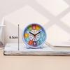 1Pcs Small Silent Bedside Clock Student Simple Alarm Clock For Early Childhood Education Desktop Colorful Learning Clock