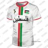 Palestina Fotballdrakt Dame og Herre T-skjorte Sommer Kort Ermet Palestinsk Draktdrakt Hurtigtørkende Sport T-skjorter Casual Topper