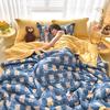 Fashion Skin-friendly Summer Cool Blanket Comfortable Lightweight Air Condition Comforter Machine Washable Quilt for Adults Kid