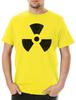 Radioaktives Vintage-Symbol Herren-T-Shirt Biogefährdung Groß Strahlung Cybergefährdung