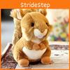 Toy Squirrel Plush Cartoon Stuffed Animal Doll Home Decoration Kids Cute Gift