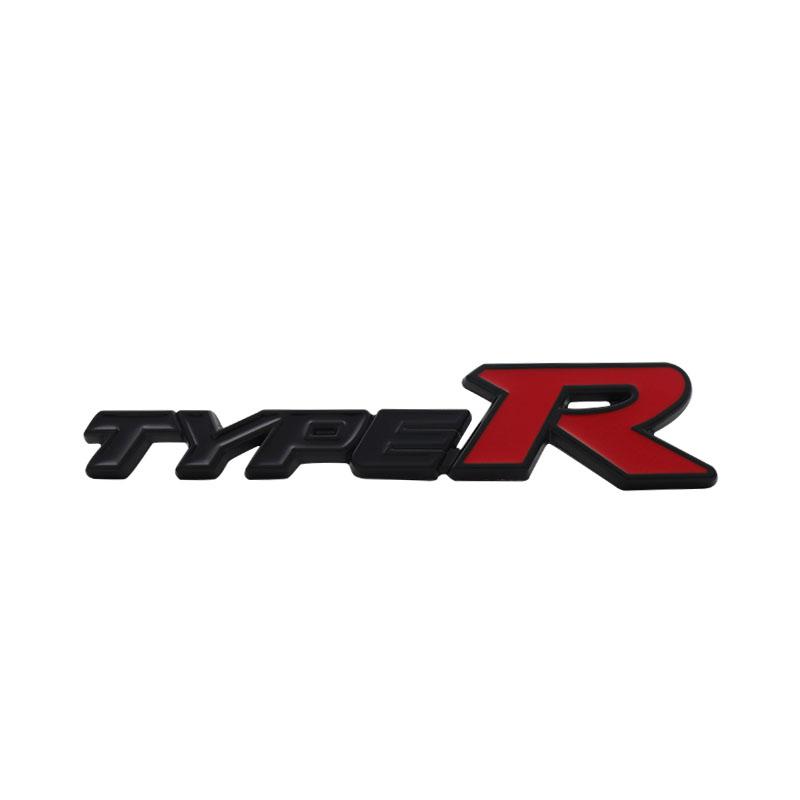 

3D TYPER TYPE R для капота автомобиля, крыла, багажника, задняя накладка с названием, наклейка с эмблемой, значок black-red