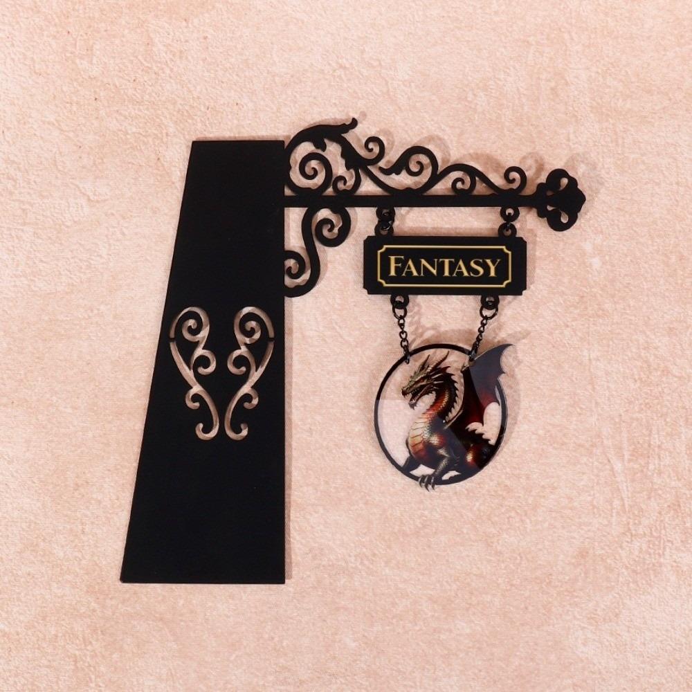 Gothic Style Cultural Bookmark Separator Sign Gothic Bookshelf Decor Library Bookshelf