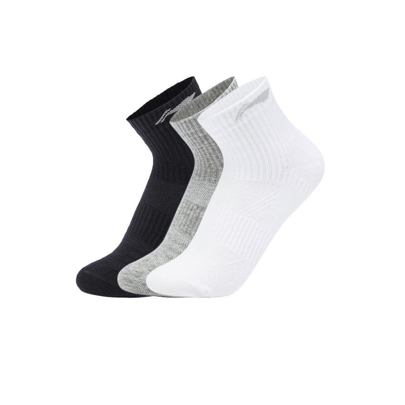 Li-Ning Unisex Fitness Short Socks 3-Pair Pack AWSU419 M