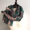 Autumn And Winter Double-Sided Acrylic Thickened sScarves Imitation Cashmere Striped Plaid Shawls And Scarves
