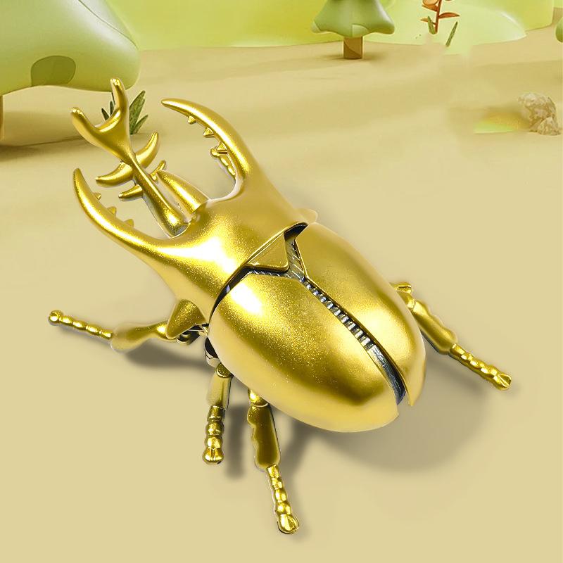 

1Piece Wind-Up Beetle Creative Prankster Insect Animal Model Crawling Insects Plaything Scarab Beetle Kids Battle Wind-Up Plaything Gifts 9.5CM