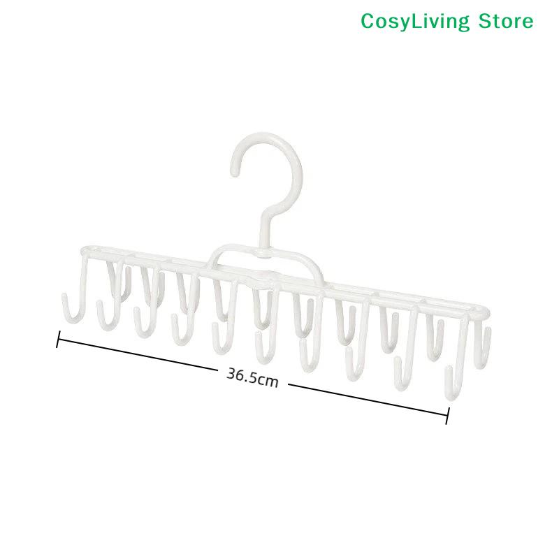 [CL]Multi Hook Hanging Clothes Organizer Foldable Closet Hanger For Belts Ties And Scarves Storage[CL]