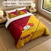 Bedding Set 1 Duvet Cover 2 Pillowcases Bayer Leverkusen Football Print Soft Bed Linen Bedroom Decor