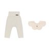 Soft Modal High Waist Leggings 1P Bib 1P Wind Dot Set 18M [Konny] +