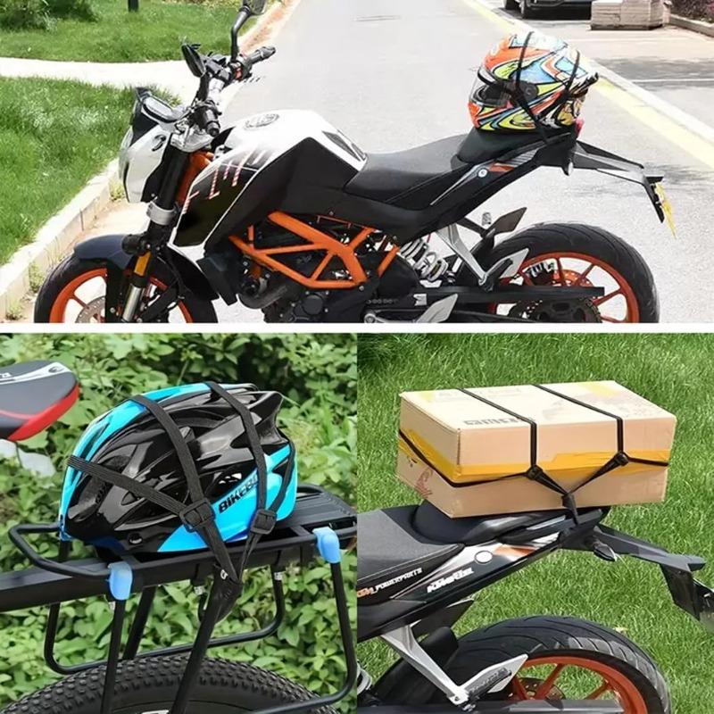 60/90cm Retractable Motorcycle Helmet Strap - Elastic Luggage Hook with Quick-Release Buckle for Secure Storage (Black)