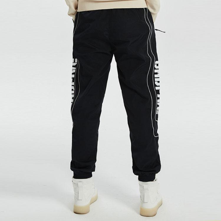 Li Ning Badfive Basketball Series Cuffed Loose Sports Long Pants Men bottoms Black AYKQ387-2