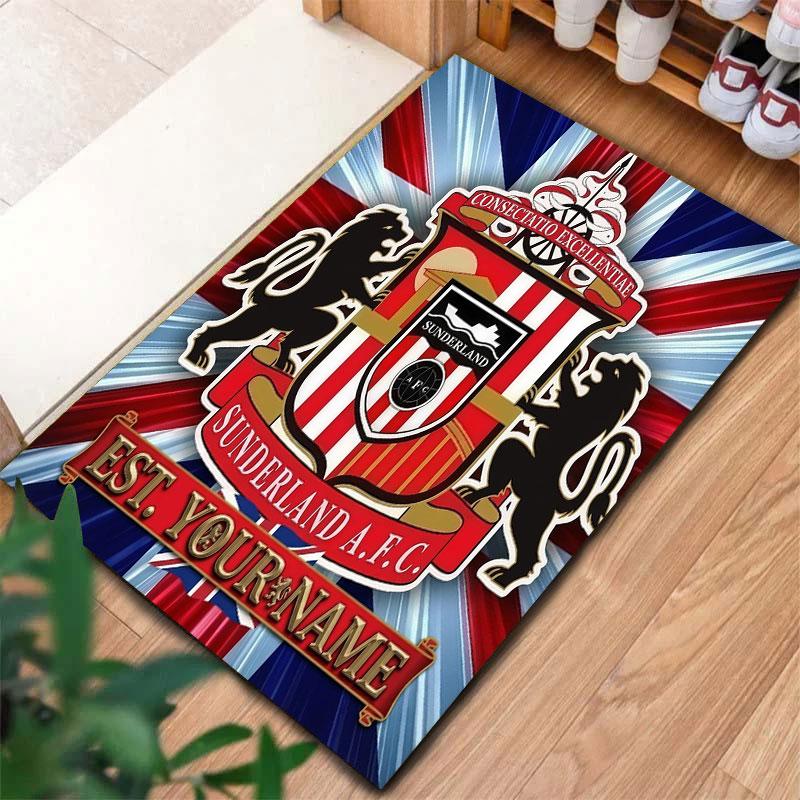 Sunderland A.F Custom Name Carpet Rug for Living Room Bedroom Home Sofa Decoration,Kids play Non-slip Floor Mat