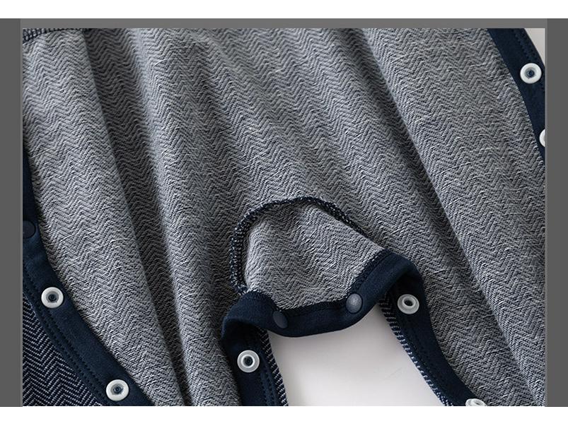 Długi rękaw męski kombinezon niemowlęcy na specjalne okazje (0-12m)