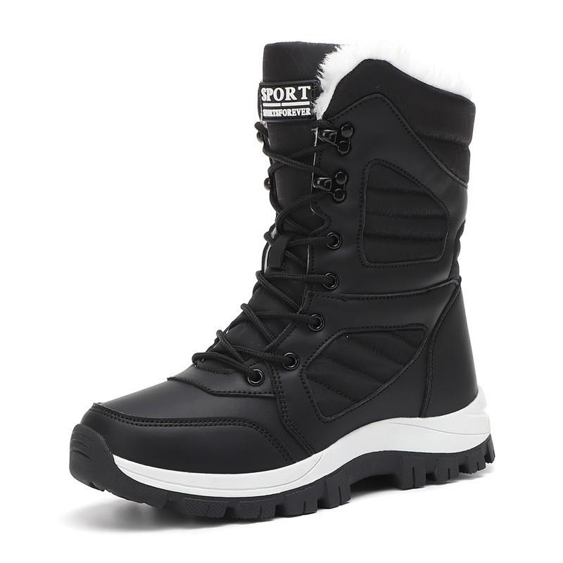 Women'S Snow Boots New Autumn And Winter High-Top Warm Outdoor Cotton Shoes Piled Thickened Large-Size Cotton Boots Fashion Short Boots
