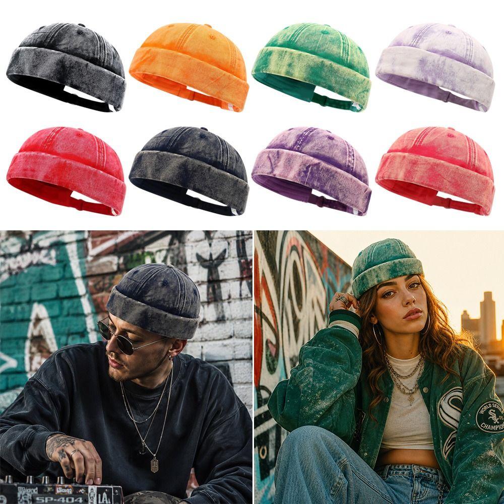 Hip Hop Beanie Street Hat Casual Vintage Dome Hat Fashion Melon Beanie Cap  Outdoor