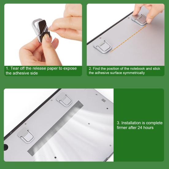 Laptop Stand Foldable Raise Tablets Strong Non-slip Load-bearing Cooling Support Foldable Stainless Laptop Holder Laptop Accessory