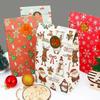 Christmas Candy Bags Party Supplies 24 Paper Bags 24 Stickers Merry Christmas Kraft Paper Bags Gift Bags