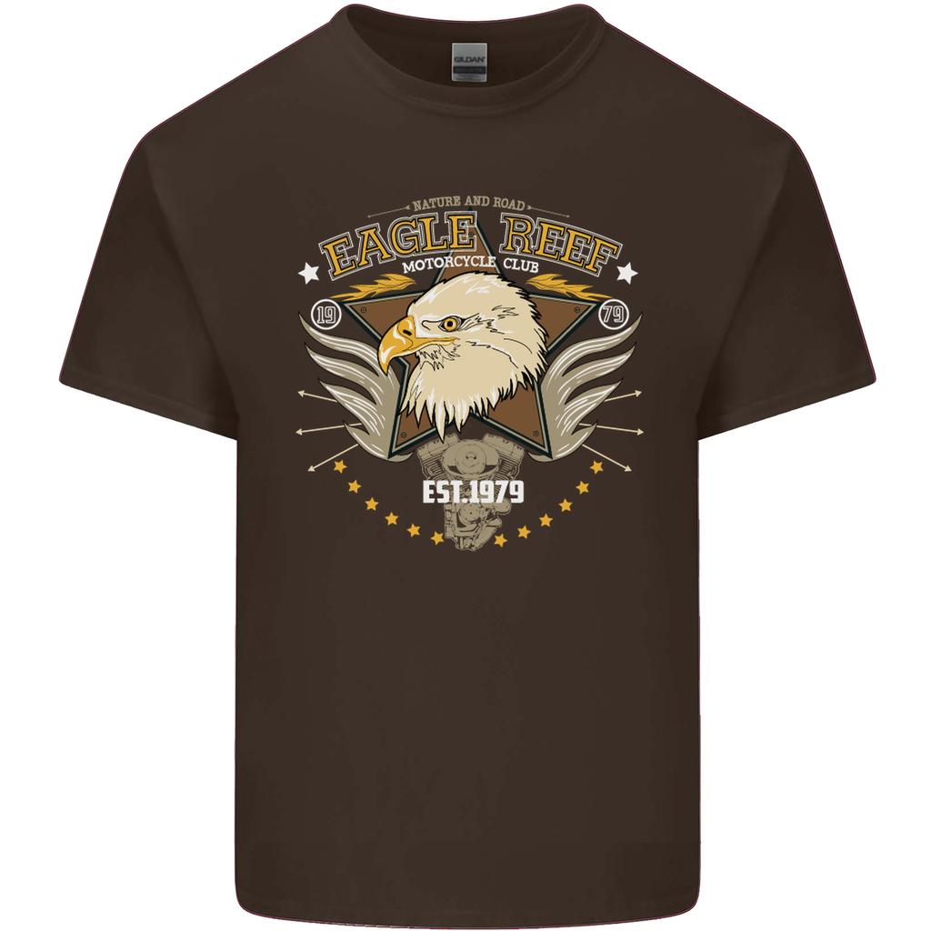 Eagle Reef Motorcycle Motorbike Biker Unisexs Light Cotton TShirt