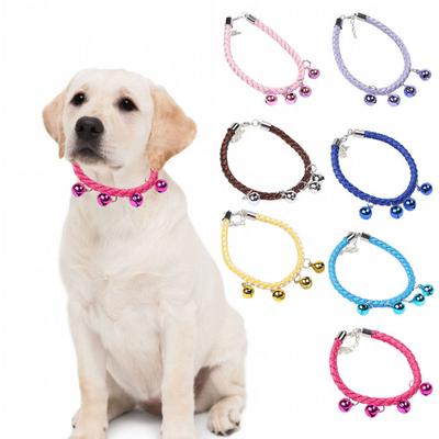 Pet Collar with Crisp Sound Bell Adjustable Chain Necklace Cat Dogs Comfortable To Wear Collar Pet Supplies