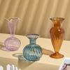 1ks květináč v evropském stylu Skleněná váza Obývací pokoj Barevná skleněná váza na květiny Vintage Bytové dekorace Ornamenty Kreativní
