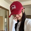 Cotton Baseball Cap Korean Style Puppy Cap Fashion Embroidered Letter Hat  Street